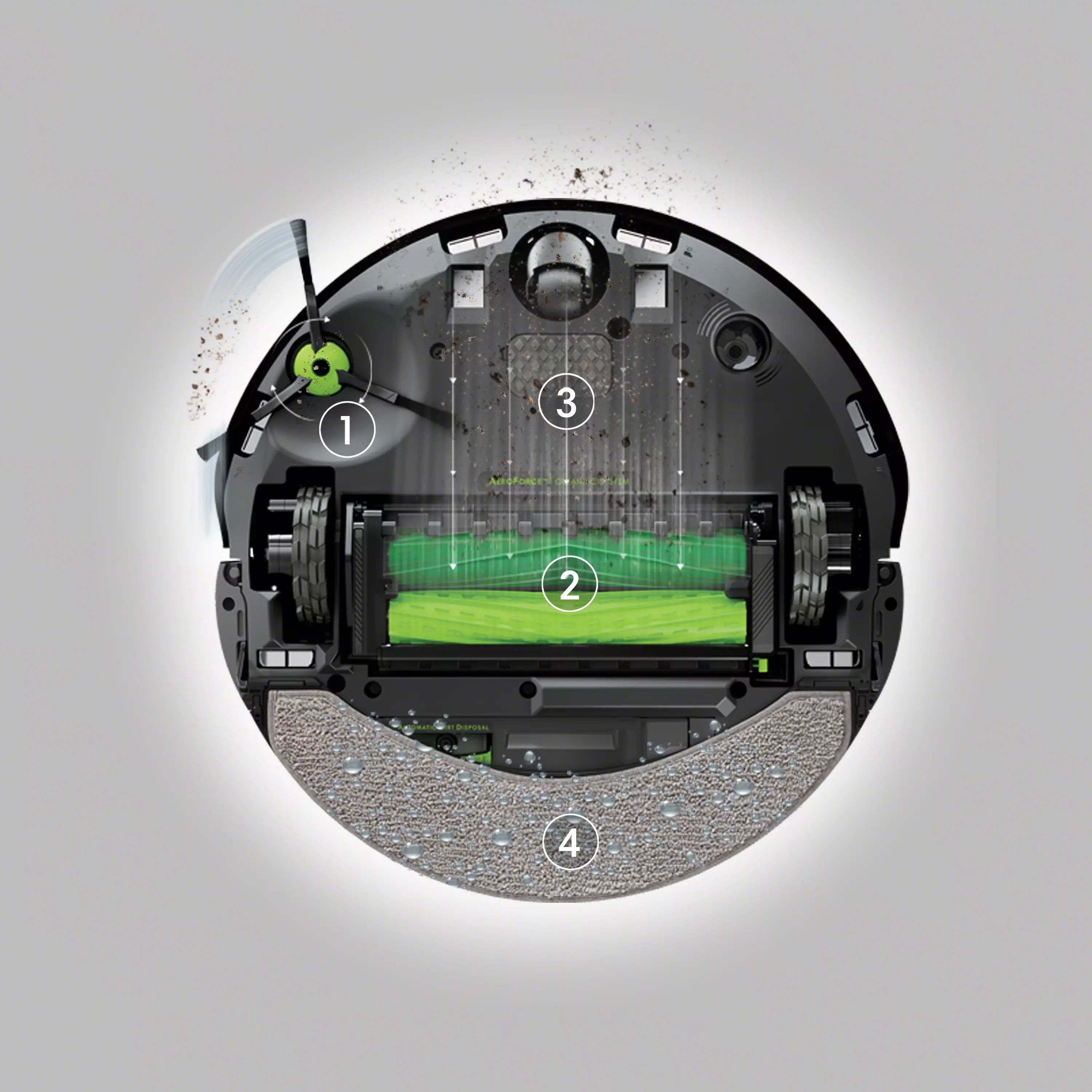 Kit D'entretien 8 Pièces Pour IRobot Roomba Combo - Brosses Et Filtres De Rechange - Marque Vhbw
